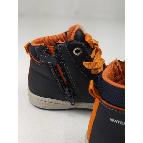Geox Dark Gray/Orange Hightop Sneakers - Picture 4 of 7